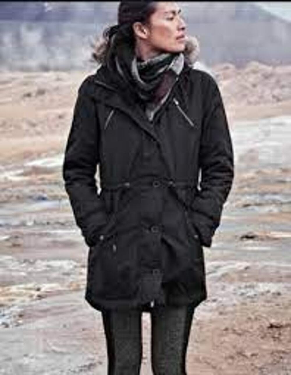 Athleta Primaloft Peak Parka Black Hooded Zippered Pockets Women XXS